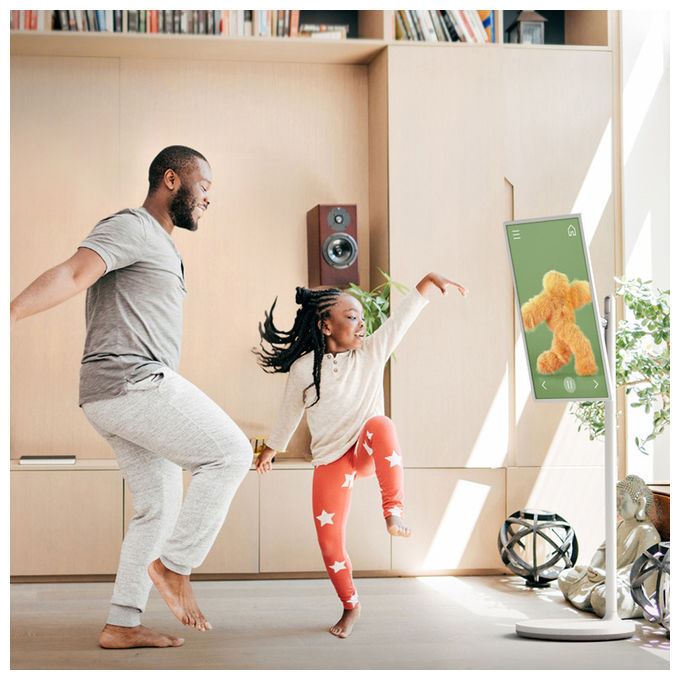 LG 27ART10AKPL StanbyME Monitor Portatile Touchscreen 27'' Full HD WebOS 22 Batteria 3h Base con Ruote colore Alluminio
