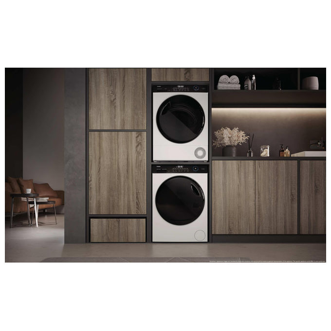 Haier HD110-D959E-IT I-Pro Series 5 Asciugatrice Pompa di Calore 11 Kg Classe D Inverter Wi-Fi Hygienic (85x60x62 cm) colore Bianco