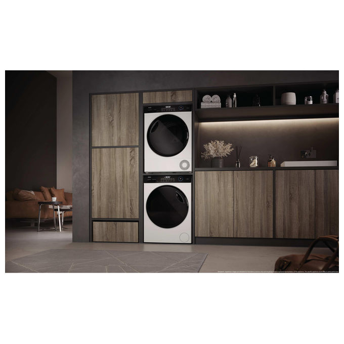 Haier HD110-D959E-IT I-Pro Series 5 Asciugatrice Pompa di Calore 11 Kg Classe D Inverter Wi-Fi Hygienic (85x60x62 cm) colore Bianco