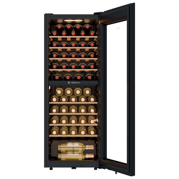Haier HWS56GDG Wine Bank 50 Serie 5 Cantinetta Vino 56 Bottiglie 2 Zone Temperatura 109 L 37 dB Classe G colore Nero