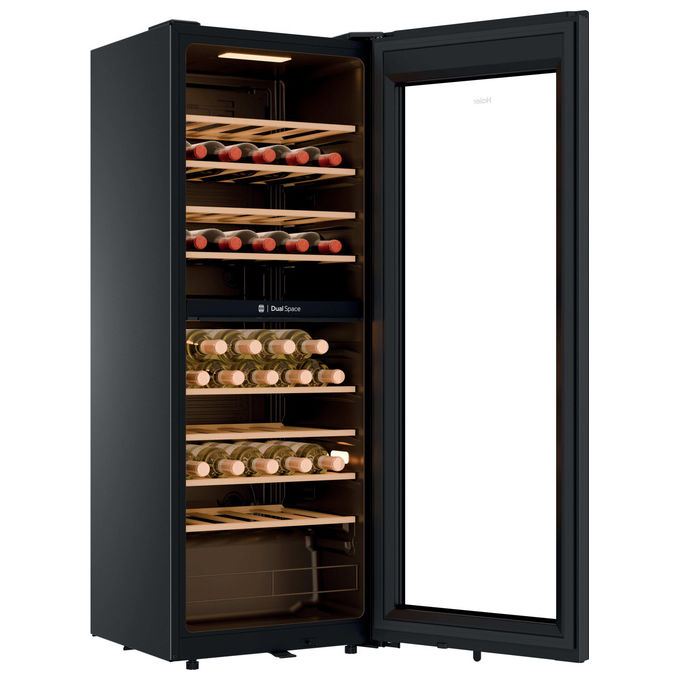 Haier HWS56GDG Wine Bank 50 Serie 5 Cantinetta Vino 56 Bottiglie 2 Zone Temperatura 109 L 37 dB Classe G colore Nero