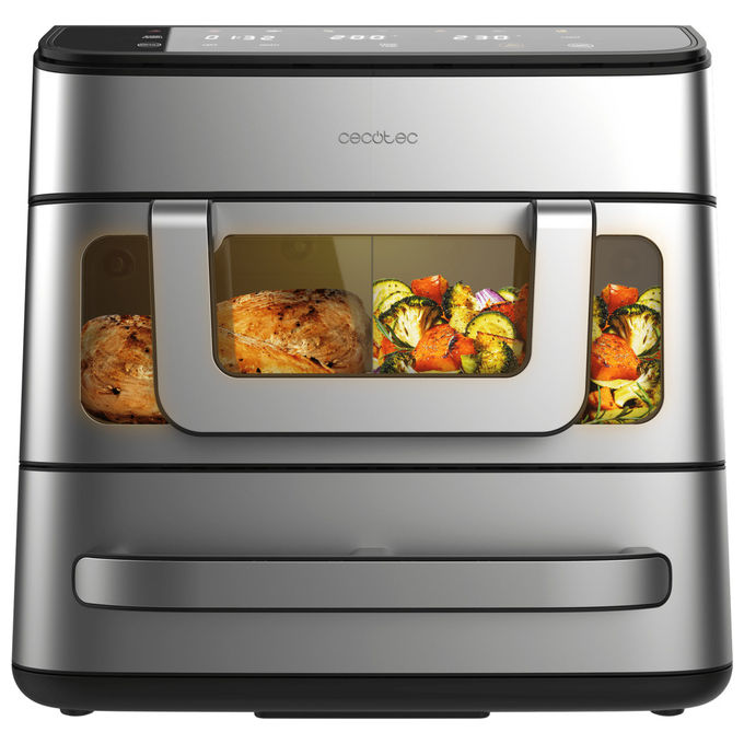 Cecotec, Friggitrice ad Aria, FoodCourt 18000 4P, 18L, Forno per Pizza Integrato