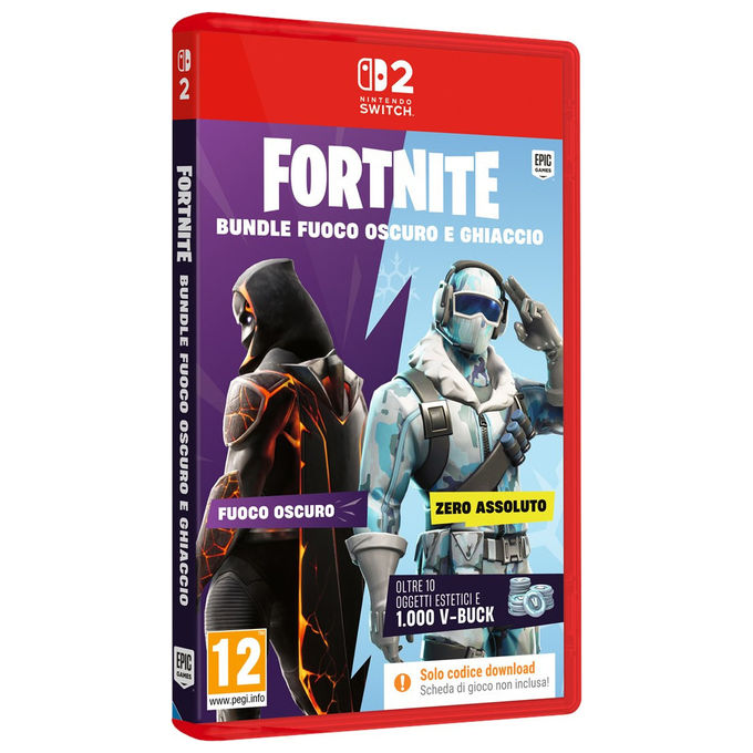 Epic Games, Fortnite Bundle Fuoco Oscuro e Ghiaccio, Codice di Attivazione, Nintendo Switch