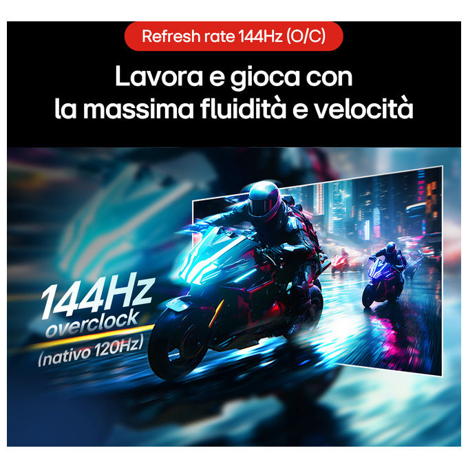 LG 27G411A-B.AEU UltraGear Monitor Gaming 27'' IPS Full HD 1920x1080 144Hz 5ms HDR10 AMD FreeSync G-SYNC colore Nero