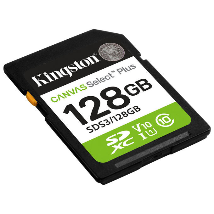 Kingston Technology, Scheda SDXC 128GB, Canvas Select Plus Gen3, 150MB-s