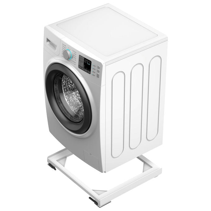 Meliconi 656148 Move Style Base Antivibrazione Lavatrice Asciugatrice con Ruote e Freni Universale 250 Kg colore Bianco