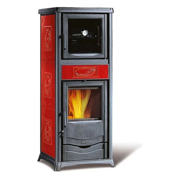 Nordica, Stufa a Legna con Forno Rossella Plus .165, Bordeaux