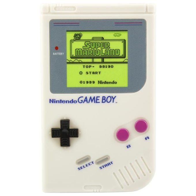 Paladone PP5103NNV3 Nintendo Game Boy Lampada Notturna da Tavolo in PVC 15 cm colore Verde Grigio Bianco
