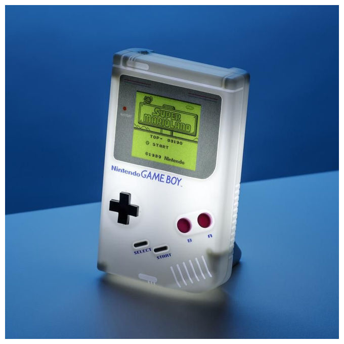 Paladone PP5103NNV3 Nintendo Game Boy Lampada Notturna da Tavolo in PVC 15 cm colore Verde Grigio Bianco
