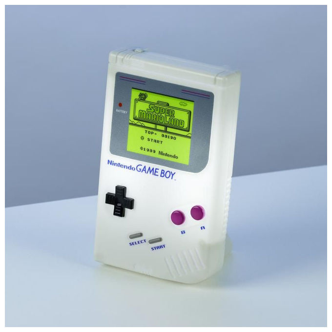 Paladone PP5103NNV3 Nintendo Game Boy Lampada Notturna da Tavolo in PVC 15 cm colore Verde Grigio Bianco