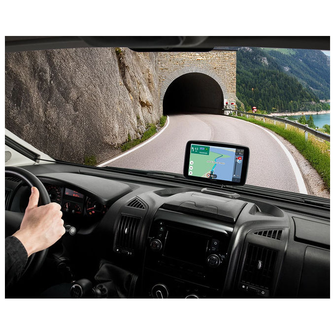 TomTom, GO Camper Tour, Navigatore GPS, 15.2 cm, Touch Screen Nero, Mappe Europa