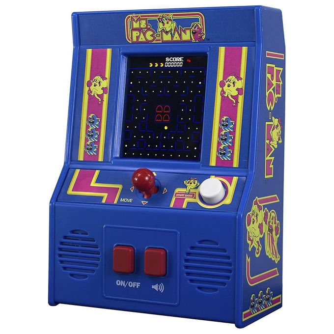Basic Fun, Console Portatile Pac-Man Arcade Classic, Mini Gioco Retro'