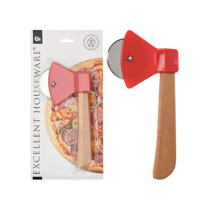Peragashop, Tagliapizza a Forma di Ascia in Acciaio Inox, 20x11 cm
