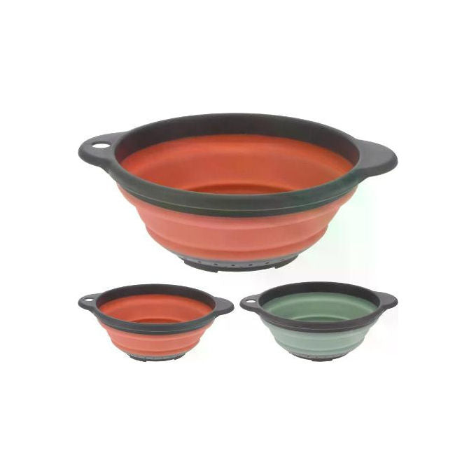 Koopman, Scolapasta Pieghevole Salvaspazio, 23 cm, In Plastica e Silicone, Assortito