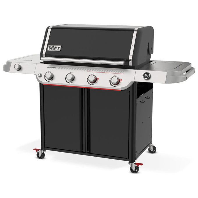 Weber, Barbecue a Gas, Genesis E-435W Nero Acciaio Inox, 4 Bruciatori, 20400 W