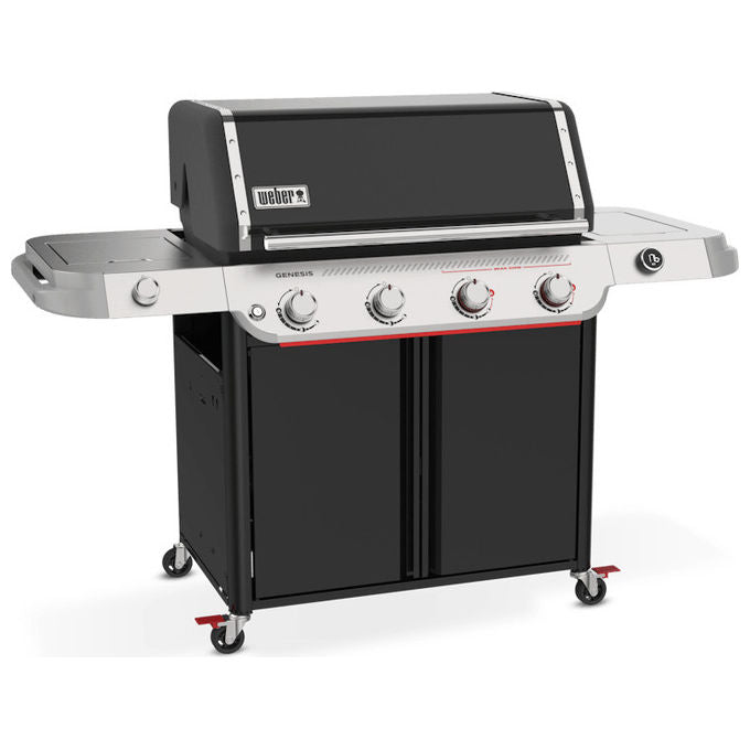 Weber, Barbecue a Gas, Genesis E-435W Nero Acciaio Inox, 4 Bruciatori, 20400 W