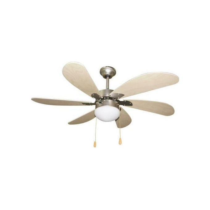 Briloner, Ventilatore da Soffitto con Telecomando, Funzione Estate-Inverno, LED 24W, Diametro 46 cm
