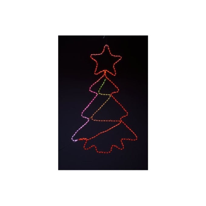 Lotti, Sagoma Luminosa Natalizia Ramo Twigball Bianco, 240 Microled, 45cm