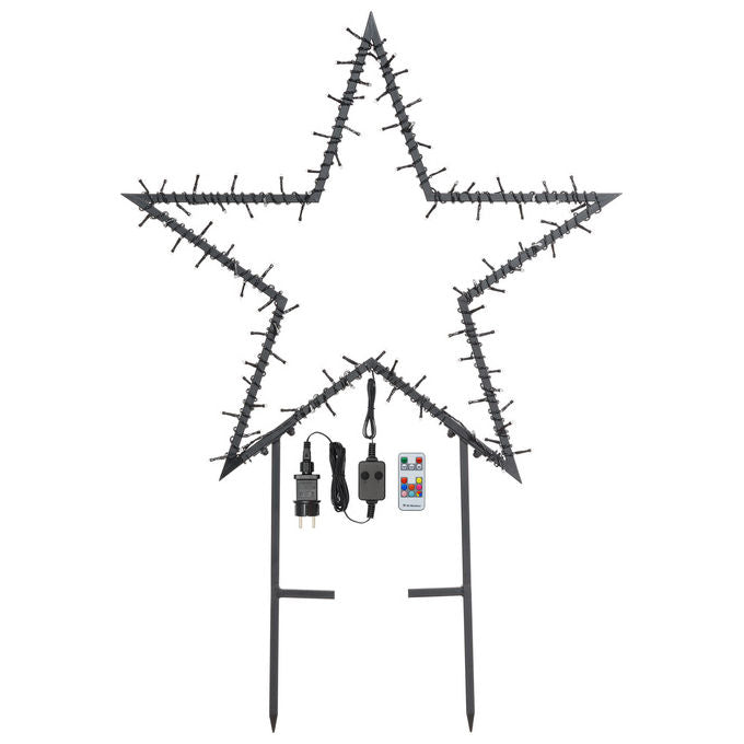 Lotti, Stella Decorativa Multiuso Wonder GMD Ø75cm, 100 LED Superbright, Con Telecomando