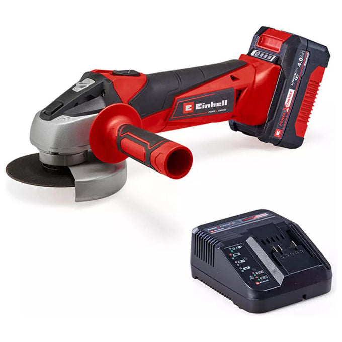 Einhell, Smerigliatrice Angolare a Batteria TC-AG 18-115 Li, 18V, 115 mm, con Batteria e Caricabatteria