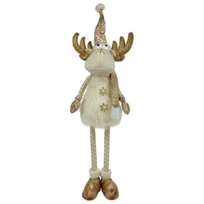 Due Esse Christmas, Renna Luminosa Natalizia, 60 cm, Oro, Decorazione Natalizia