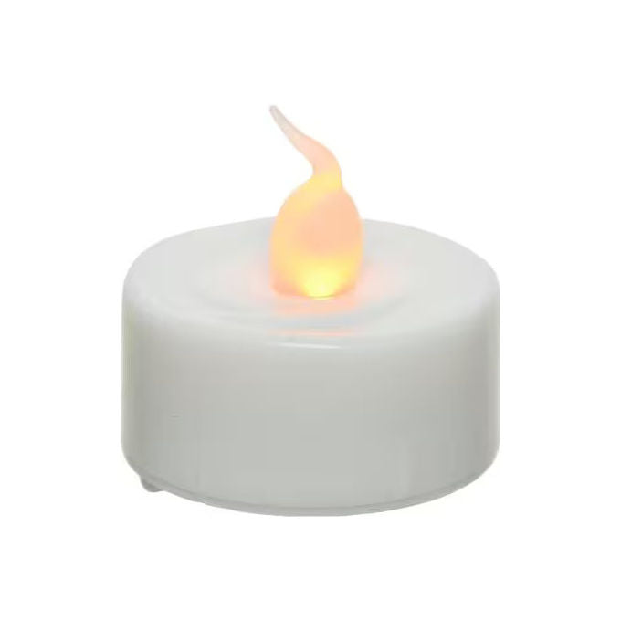 Kaemingk, Candela LED Effetto Cera, Tealight Assortita, Bianco Caldo, Interno, 65x75 mm