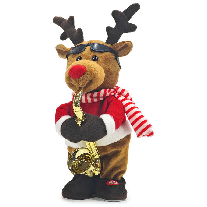 Kaemingk, Decorazione Natalizia Renna con Movimento e Musica, 54.6 cm