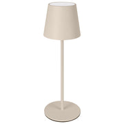 New Majestic, Lampada da Tavolo LED Agata, Ricaricabile, Dimmerabile, Touch, Beige
