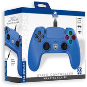 Freaks and Geeks, Controller Cablato, Blu, per PS4, Cavo 3m