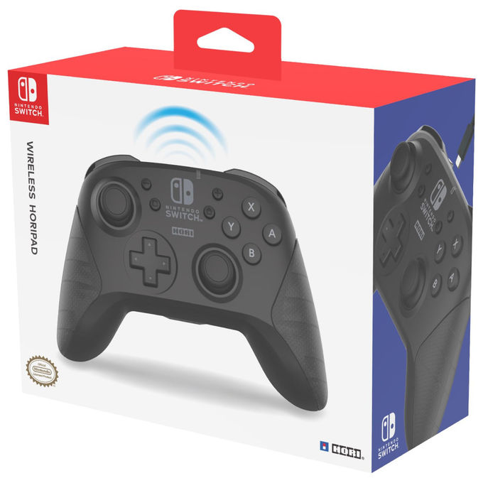 HORI, Controller Wireless Horipad Pro, Nintendo Switch, Nero, Con licenza ufficiale