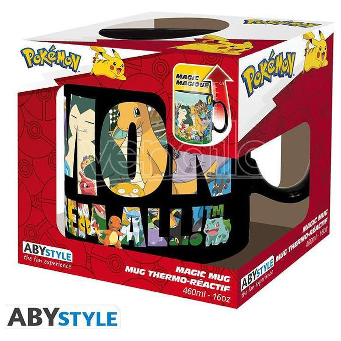 ABYstyle ABYMUGA591 Pokémon Tazza Termica Heat Change Gotta Catch Em All 460 ml colore Multicolore
