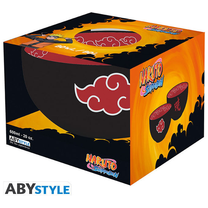 ABYstyle, Ciotola Naruto Shippuden Akatsuki, 600 ml, Gres di Alta Qualita'