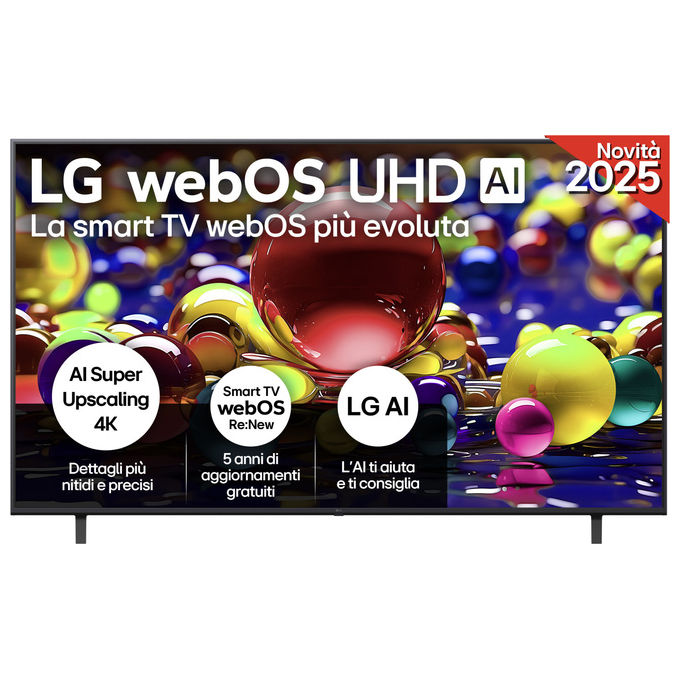 LG, TV 75UA74006LB, Ultra HD 4K, webOS, Serie UA74, 75 pollici