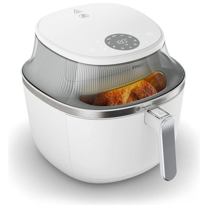 Philips NA341-10 Friggitrice ad aria Serie 3000 7.2 L 2000 W 16 Programmi Display Touch LED colore Bianco