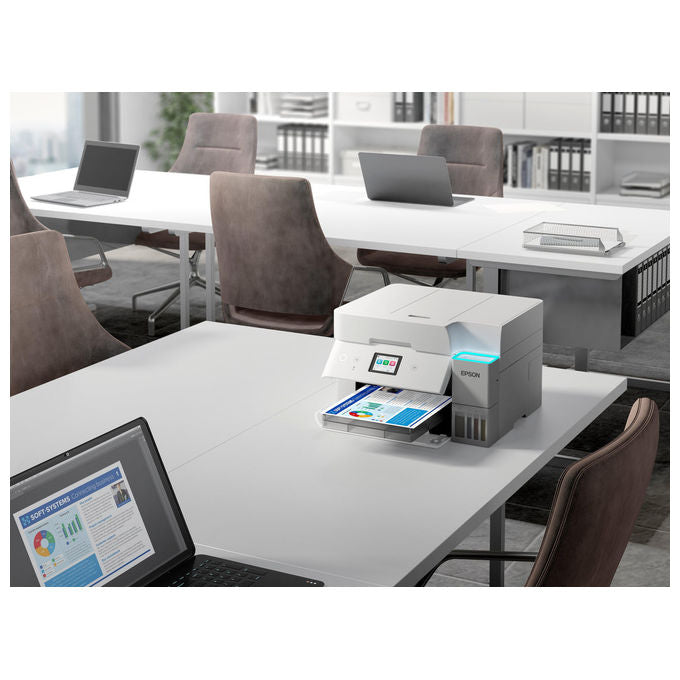 Epson, EcoTank ET-4956, Stampante Multifunzione a Colori, A4, Wi-Fi, Duplex