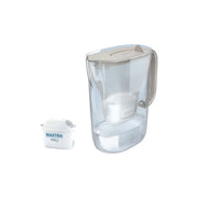 Brita, Caraffa Filtrante Style Essential Sabbia, 2.4L, con 2 Filtri Maxtra Pro