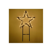 Lotti 69350 Decoro Sagoma Stella 80 Luci LED Bianco Caldo 8 Effetti IP44 colore Nero