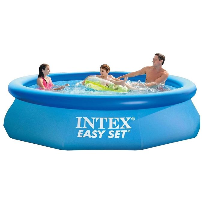 Intex 28120NP Piscina Fuori Terra Easy Set Rotonda 3853 L PVC Azzurro 305x76 cm 305 x 76 cm Senza Pompa Filtro