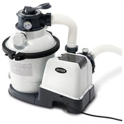 Intex 26642 Krystal Clear Pompa Filtro a Sabbia 3500 L-h Flusso Sistema 2000 L-h Timer 24h Hydro Aeration colore Bianco