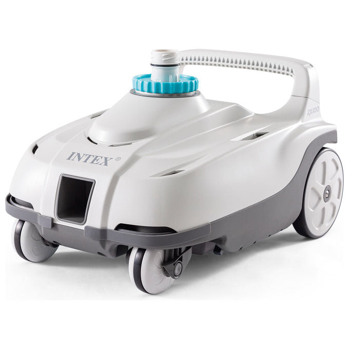Intex 28006EX ZX100 Robot Pulitore Automatico Fondo Piscine Fuori Terra Pompa Filtro 6056 13248 L-h Tubo 6,5 m colore Bianco