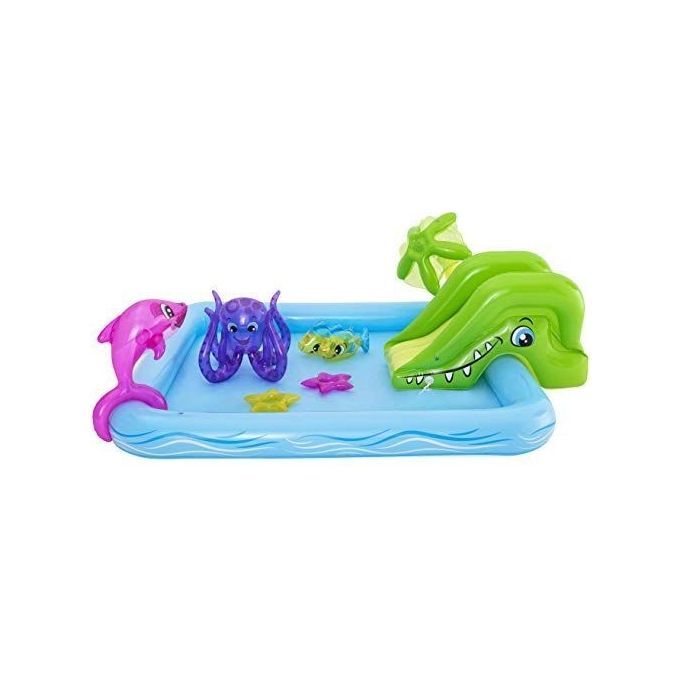 Bestway 53052 Acquario Fantastico Centro Giochi Gonfiabile 239x206x86 cm Scivolo Spruzzatore 308 L colore Multicolore