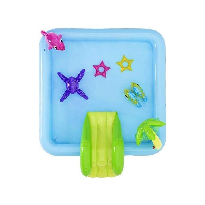 Bestway 53052 Acquario Fantastico Centro Giochi Gonfiabile 239x206x86 cm Scivolo Spruzzatore 308 L colore Multicolore