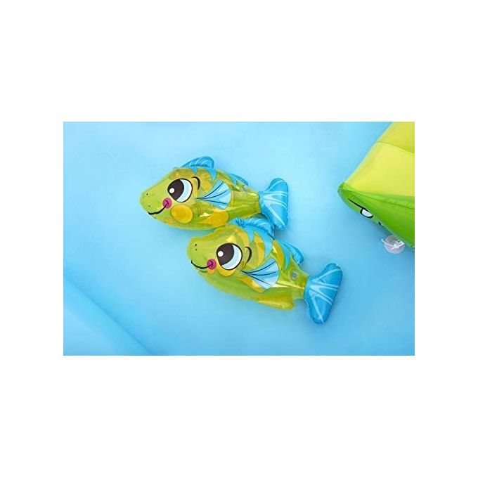 Bestway 53052 Acquario Fantastico Centro Giochi Gonfiabile 239x206x86 cm Scivolo Spruzzatore 308 L colore Multicolore