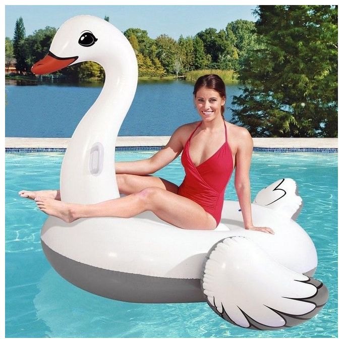 Bestway Materassino Cavalcabile Gonfiabile Cigno 196X174 Cm 41111