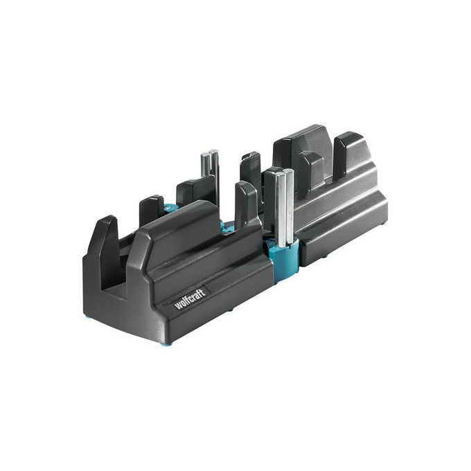Wolfcraft 6948200 Tagliacornice 2 in 1 per Battiscopa Misura e Taglio Angoli 85°-180° Altezza Max 100 mm Larghezza Max 30 mm Materiale Plastica Peso 660 g colore Blu