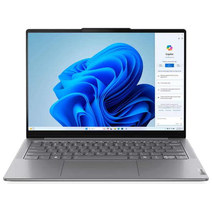 Lenovo 83CV00FGIX Yoga Slim 7i Notebook 14'' Intel Core Ultra 7 155H 32GB RAM 1TB SSD OLED Windows 11 Home colore Grigio