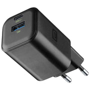 Cellularline Caricabatterie Multipower 2 Gan Entry A+C 65W Da Muro Nero