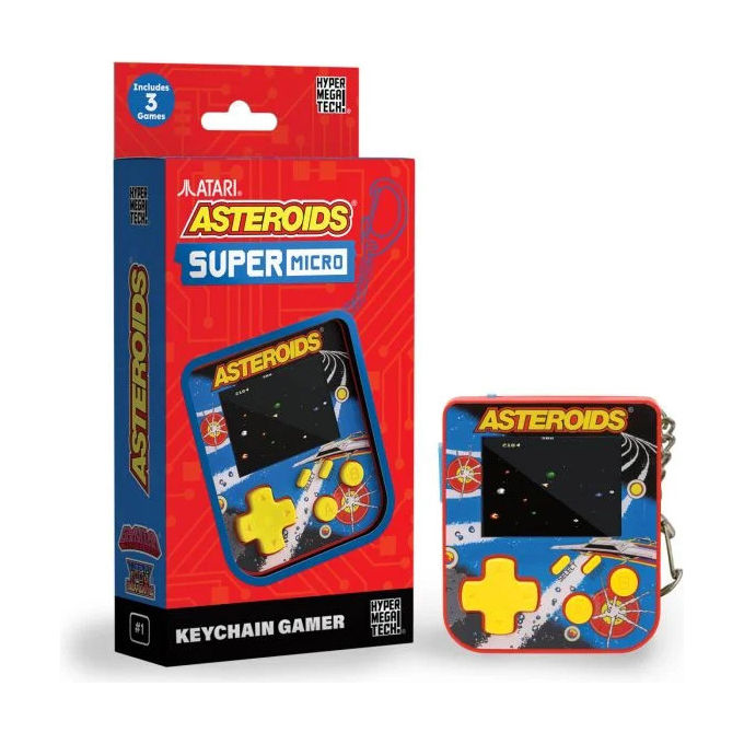 HyperMegaTech Mini Console Portatile Asteroids Gravitar Yars Revenge
