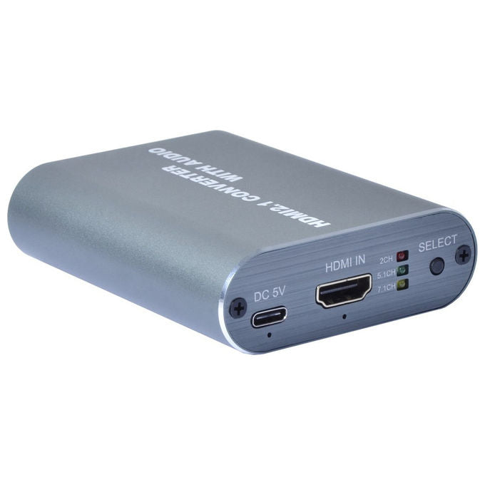 Techly Estrattore Audio HDMI 8K IDATA HDMI-EA8KSPD con Toslink SPDIF e Audio 3.5