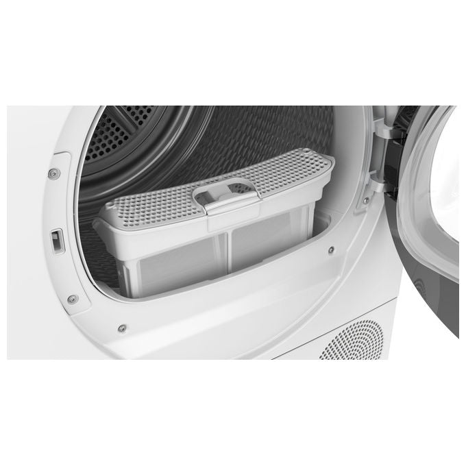 Bosch WQB246D0II Serie 8 Asciugatrice Pompa di Calore 9 Kg Classe B SensitiveDrying Home Connect (84x60x61 cm) colore Bianco